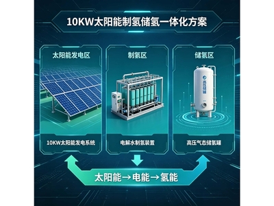 10KW太阳能制氢储氢一体化方案